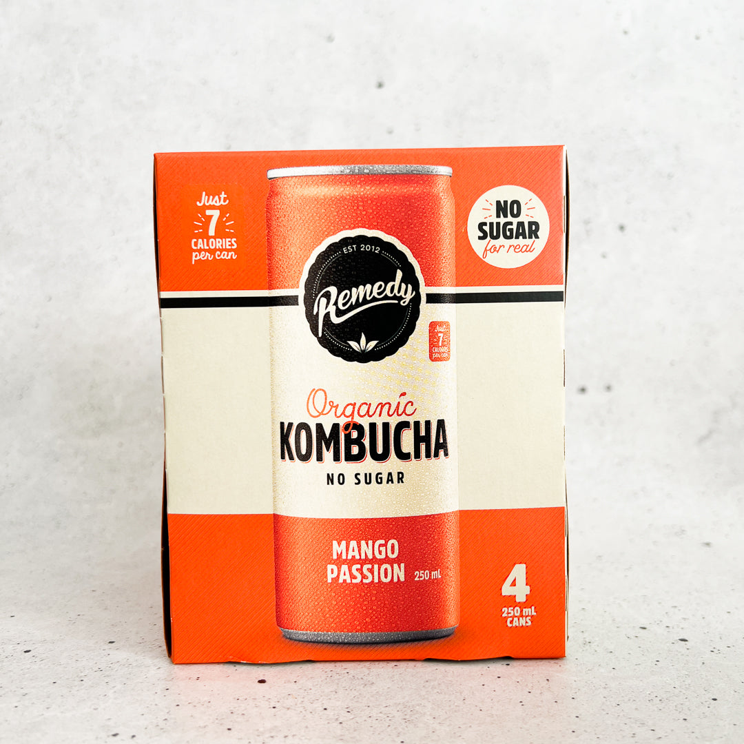 Remedy Mango Passion Kombucha 4 x 250ml