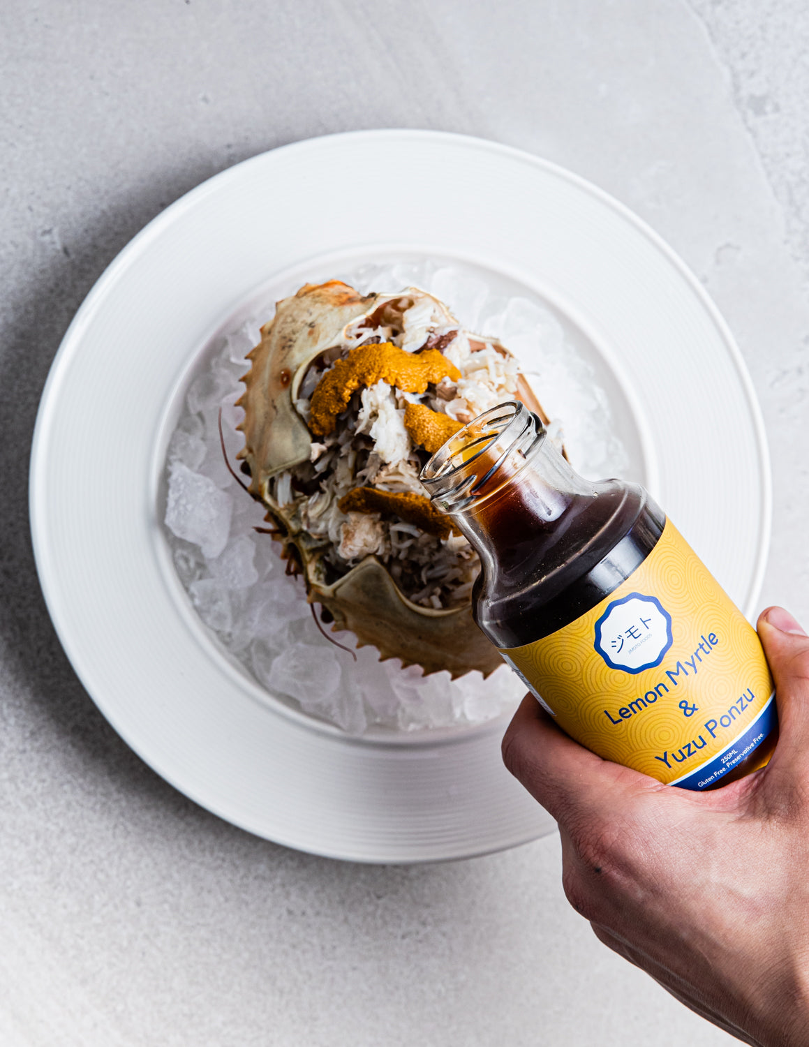 Ponzu sauce used on dish