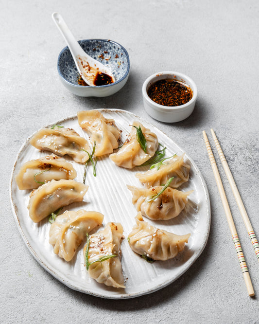 Spring Veggies Gyoza