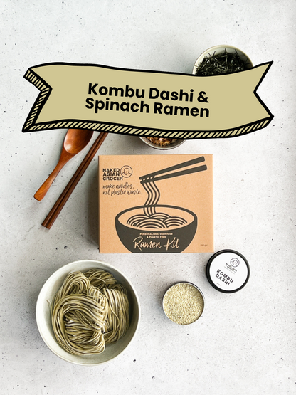 Ramen Kit - Kombu Dashi & Spinach Ramen Combo