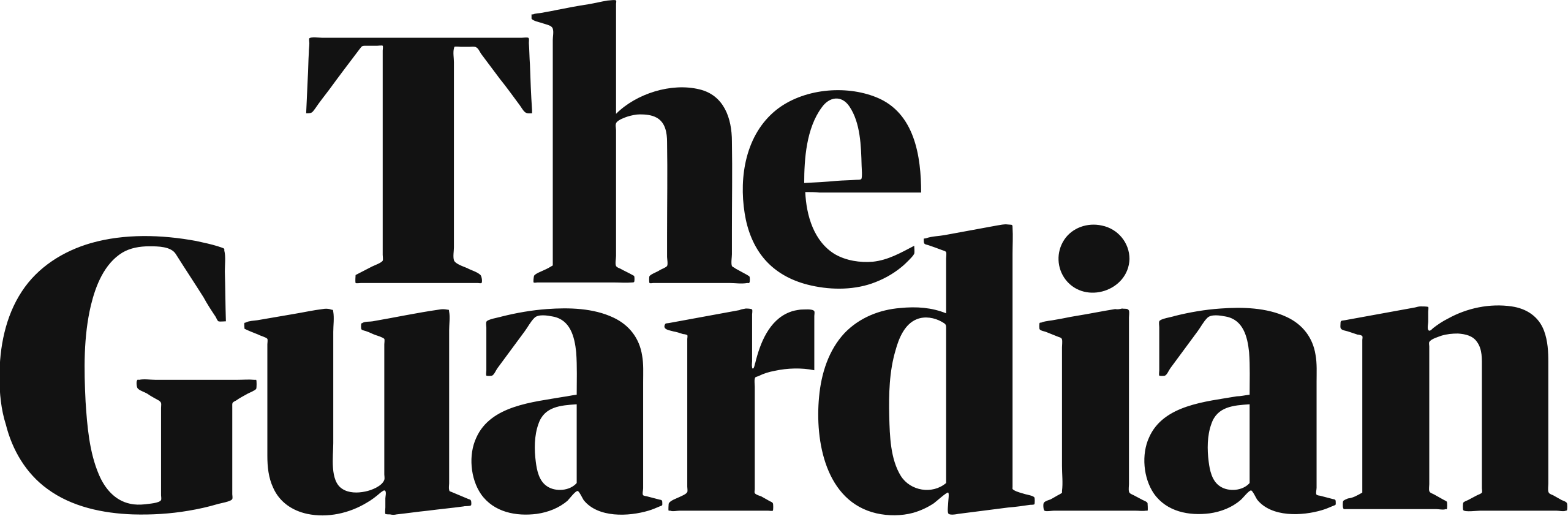 The Guardian logo in black