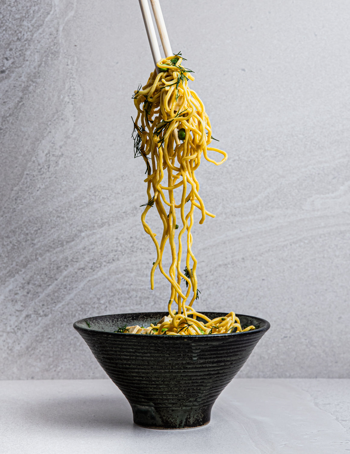 Fresh yuzu and chilli sauce tossed in noodles