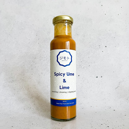 Spicy ume and lime sauce bottle