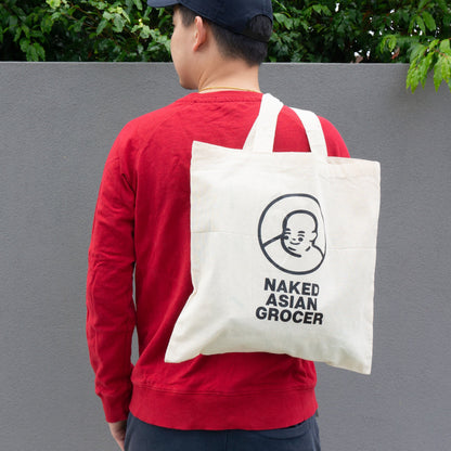 Grocery tote bag carried